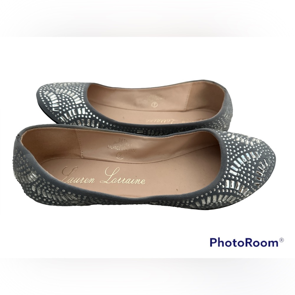 Lauren Lorraine Gemmed Sparkle Flats